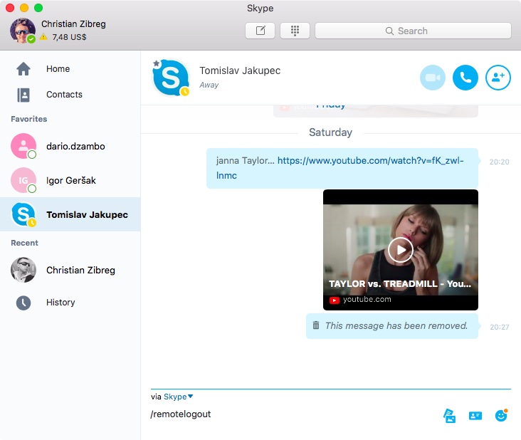 where do contact request show up on skype for mac